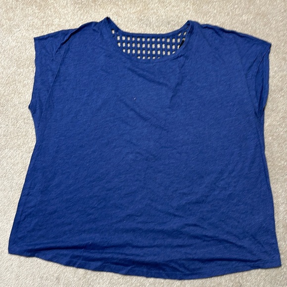 4X Additon Elle Navy Top with Cross Hatch Back - Picture 1 of 3